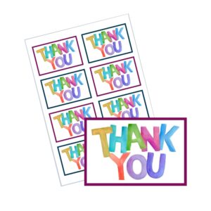 Thank you - Thank you gift label tags compatible to Avery templates.