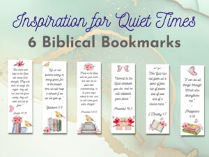 inspirations for quiet times - a para pro bookmarks