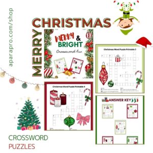 holiday crossword puzzles by shop a para pro
